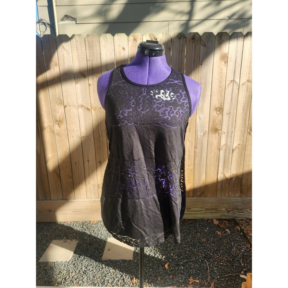 Sheer Hi-Low Tank Top